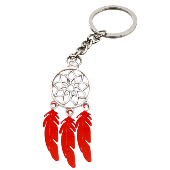 Imagen de 1 Par de Atrapasueños Color Plata Alta Durabilidad en Llavero Color Plata para Escoger CUPF&=X1-Lopi