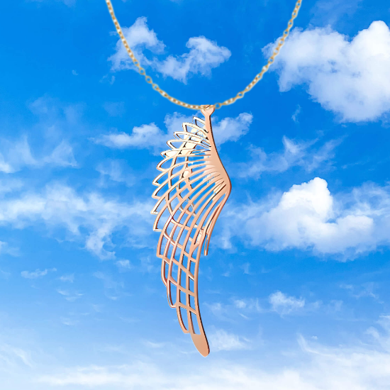 Imagen de Hermosas Alas de Angel Acero Inoxidable en Aretes o Dije-Collar+ de 9 modelos para Escoger x1-alas