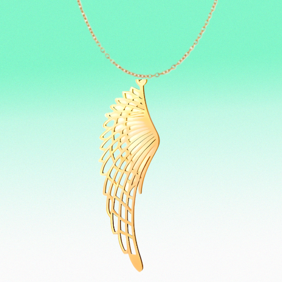 Imagen de Hermosas Alas de Angel Acero Inoxidable en Aretes o Dije-Collar+ de 9 modelos para Escoger x1-alas