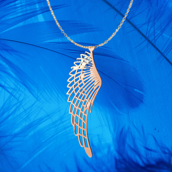 Imagen de Hermosas Alas de Angel Acero Inoxidable en Aretes o Dije-Collar+ de 9 modelos para Escoger x1-alas