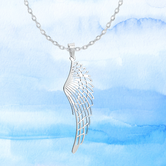 Imagen de Hermosas Alas de Angel Acero Inoxidable en Aretes o Dije-Collar+ de 9 modelos para Escoger x1-alas