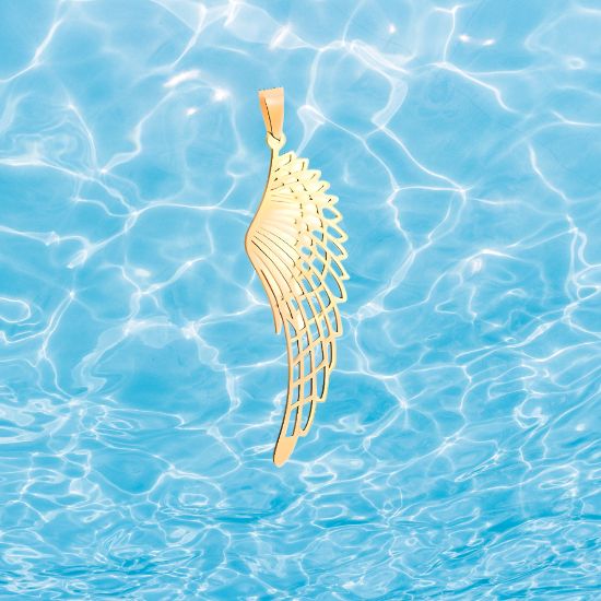 Imagen de Hermosas Alas de Angel Acero Inoxidable en Aretes o Dije-Collar+ de 9 modelos para Escoger x1-alas