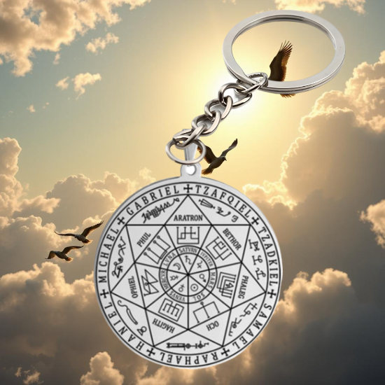 Imagen de 1 Poderoso Dije Activado 7 Arcangeles (PROTECCION DE LOS 7 ARCANGELES) Dije Solo o en Alas de Angel en Collar o Llavero+ 4 Modelos a Escoger X17Arc 