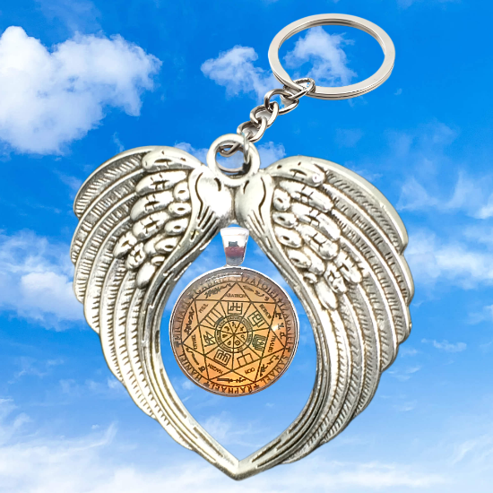 Imagen de 1 Poderoso Dije Activado 7 Arcangeles (PROTECCION DE LOS 7 ARCANGELES) Dije Solo o en Alas de Angel en Collar o Llavero+ 4 Modelos a Escoger X17Arc 