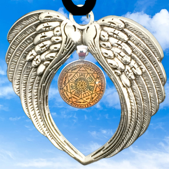 Imagen de 1 Poderoso Dije Activado 7 Arcangeles (PROTECCION DE LOS 7 ARCANGELES) Dije Solo o en Alas de Angel en Collar o Llavero+ 4 Modelos a Escoger X17Arc 