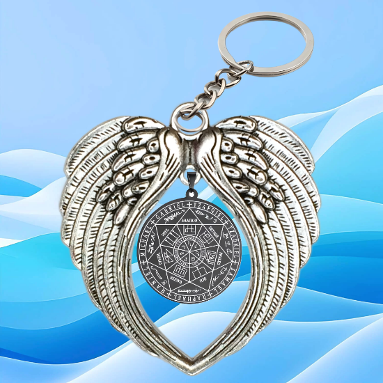 Imagen de 1 Poderoso Dije Activado 7 Arcangeles (PROTECCION DE LOS 7 ARCANGELES) Dije Solo o en Alas de Angel en Collar o Llavero+ 4 Modelos a Escoger X17Arc 