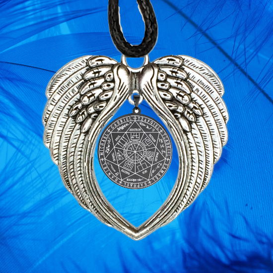 Imagen de 1 Poderoso Dije Activado 7 Arcangeles (PROTECCION DE LOS 7 ARCANGELES) Dije Solo o en Alas de Angel en Collar o Llavero+ 4 Modelos a Escoger X17Arc 