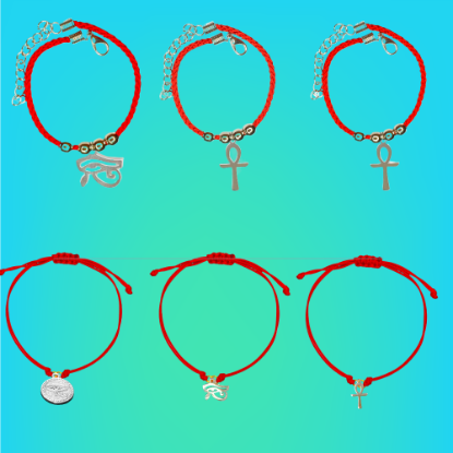 Imagen de Poderoso Talisman Activado Protector Egipcio : Ojo Horus o Ankh o Cruz Egipcia o LLave la Vida en Pulsera + de 8 modelos a escoger