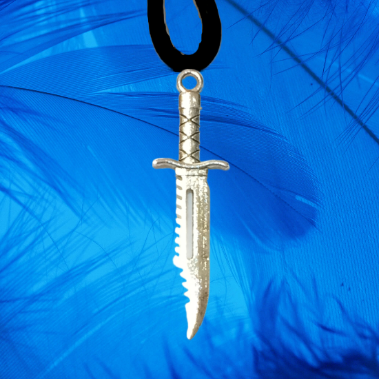 Imagen de Dije de Espada Larga Tipo Vikingo o Medieval o Samurai o Arabe en Collar + de 20 Modelos para Escoger x1-3