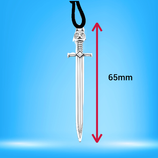 Imagen de Dije de Espada Larga Tipo Vikingo o Medieval o Samurai o Arabe en Collar + de 20 Modelos para Escoger x1-3