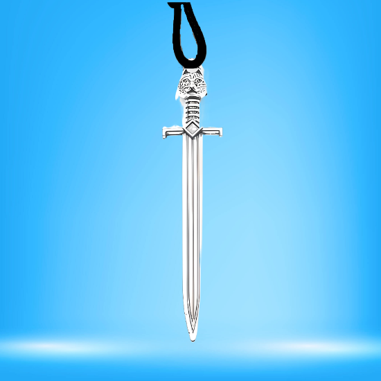 Imagen de Dije de Espada Larga Tipo Vikingo o Medieval o Samurai o Arabe en Collar + de 20 Modelos para Escoger x1-3