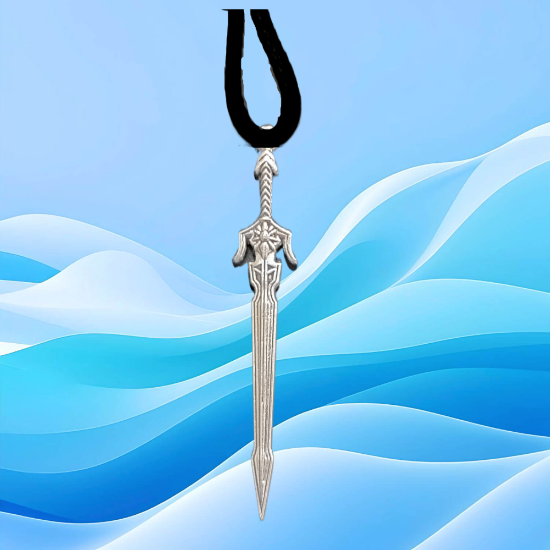 Imagen de Dije de Espada Larga Tipo Vikingo o Medieval o Samurai o Arabe en Collar + de 20 Modelos para Escoger x1-3