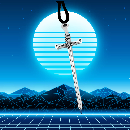 Imagen de Dije de Espada Larga Tipo Vikingo o Medieval o Samurai o Arabe en Collar + de 20 Modelos para Escoger x1-3