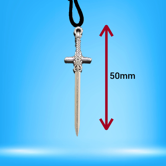 Imagen de Dije de Espada Larga Tipo Vikingo o Medieval o Samurai o Arabe en Collar + de 20 Modelos para Escoger x1-3