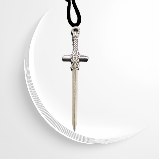 Imagen de Dije de Espada Larga Tipo Vikingo o Medieval o Samurai o Arabe en Collar + de 20 Modelos para Escoger x1-3