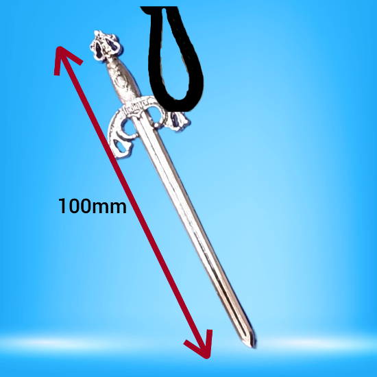 Imagen de Dije Espada EXTRA LARGA (8-10 cms) Tipo Vikingo o Medieval o Samurai En Collar o Llavero + de 6 Modelos para Escoger x1-3
