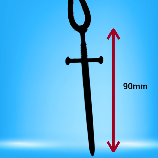Imagen de Dije Espada EXTRA LARGA (8-10 cms) Tipo Vikingo o Medieval o Samurai En Collar o Llavero + de 6 Modelos para Escoger x1-3