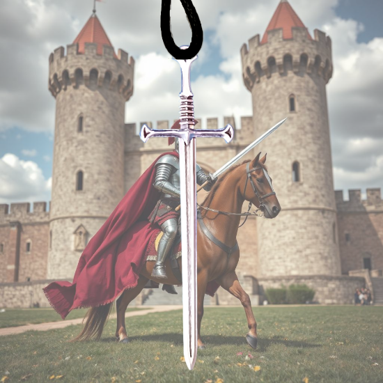 Imagen de Dije Espada EXTRA LARGA (8-10 cms) Tipo Vikingo o Medieval o Samurai En Collar o Llavero + de 6 Modelos para Escoger x1-3