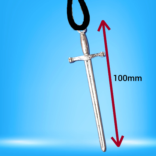 Imagen de Dije Espada EXTRA LARGA (8-10 cms) Tipo Vikingo o Medieval o Samurai En Collar o Llavero + de 6 Modelos para Escoger x1-3