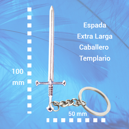 Imagen de Dije Espada EXTRA LARGA (8-10 cms) Tipo Vikingo o Medieval o Samurai En Collar o Llavero + de 6 Modelos para Escoger x1-3