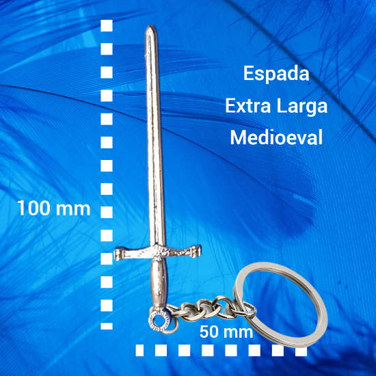 Imagen de Dije Espada EXTRA LARGA (8-10 cms) Tipo Vikingo o Medieval o Samurai En Collar o Llavero + de 6 Modelos para Escoger x1-3