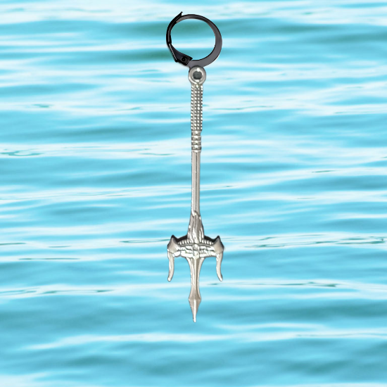 Imagen de 1 dije Espada o Lanza o Hacha o Flecha Larga en Arracadita Negra+ de 10 Modelos y Color para Escoger  x1-4