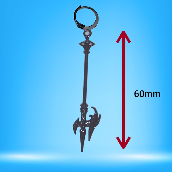 Imagen de 1 dije Espada o Lanza o Hacha o Flecha Larga en Arracadita Negra+ de 10 Modelos y Color para Escoger  x1-4