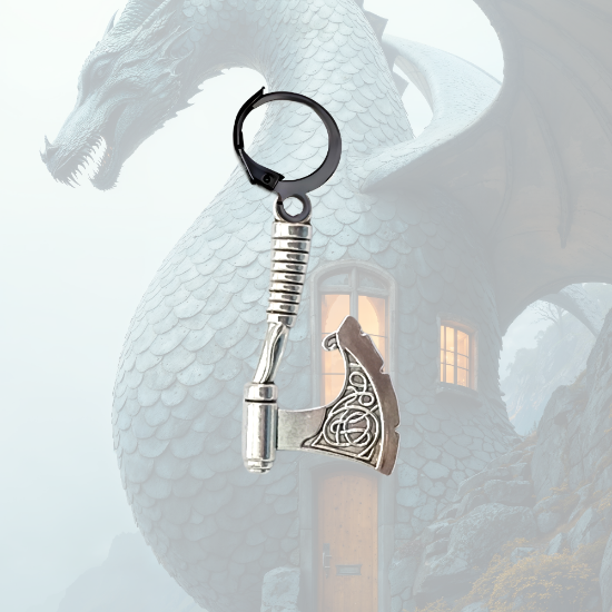 Imagen de 1 dije Espada o Lanza o Hacha o Flecha Larga en Arracadita Negra+ de 10 Modelos y Color para Escoger  x1-4