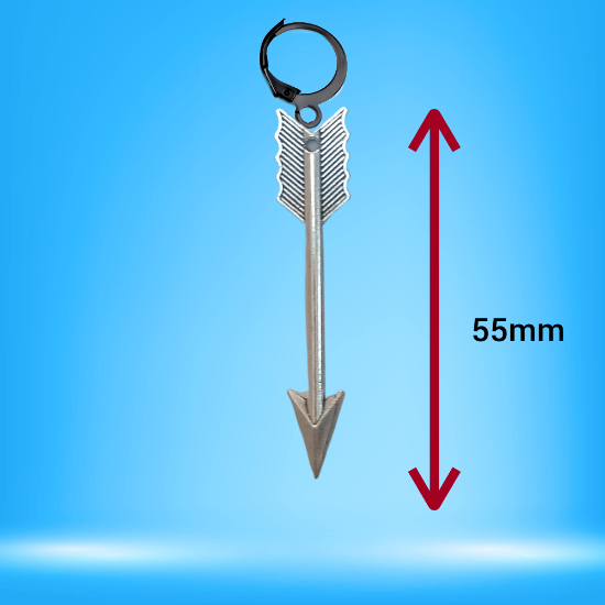 Imagen de 1 dije Espada o Lanza o Hacha o Flecha Larga en Arracadita Negra+ de 10 Modelos y Color para Escoger  x1-4