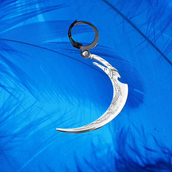 Imagen de 1 dije Espada o Lanza o Hacha o Flecha Larga en Arracadita Negra+ de 10 Modelos y Color para Escoger  x1-4