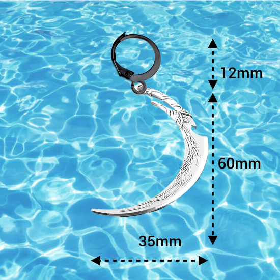 Imagen de 1 dije Espada o Lanza o Hacha o Flecha Larga en Arracadita Negra+ de 10 Modelos y Color para Escoger  x1-4