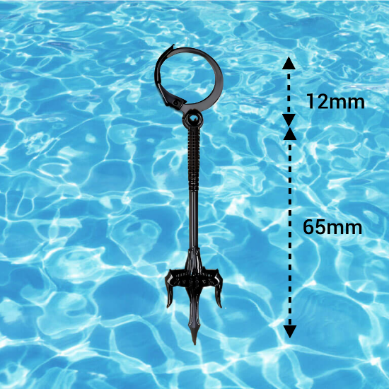 Imagen de 1 dije Espada o Lanza o Hacha o Flecha Larga en Arracadita Negra+ de 10 Modelos y Color para Escoger  x1-4