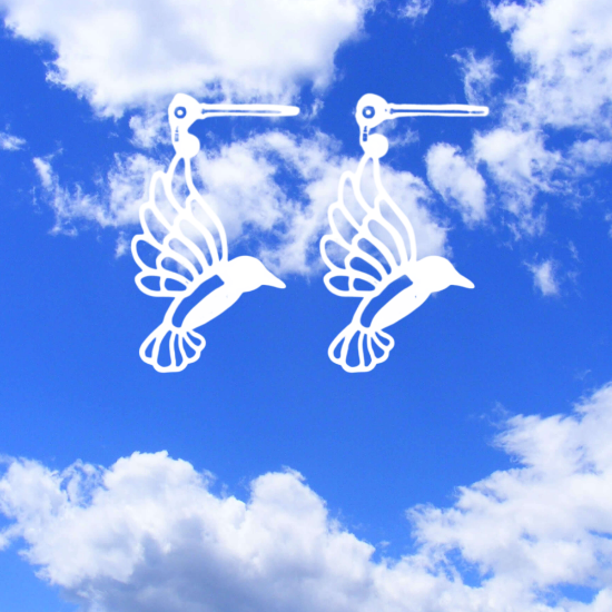 Imagen de 1 Par de Bonitos Colibries en Aretes Acero Alta Durabilidad +5 Modelos y Colores para Escoger x1-4colib