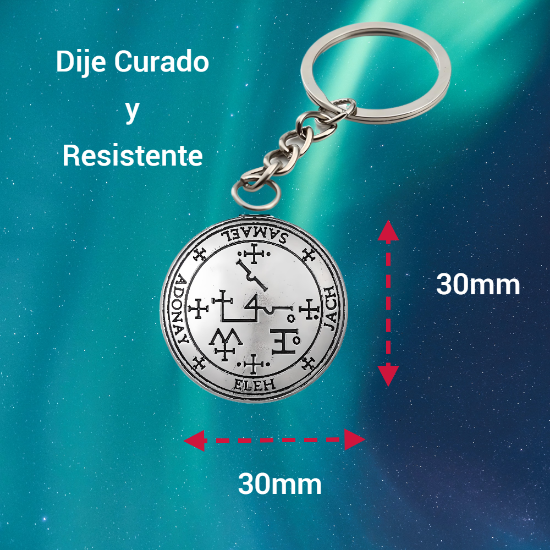 Imagen de 1 Llavero con 1 Dije Curado Intensionado de 1 Arcangel (Miguel o Gabriel o  Rafael, Etc.) 30x30mm en Alas de Angel 80x60 mm   Poderosisimo Talisman Protector En Collar + 9 ARCANGELES para Escoger X1-5