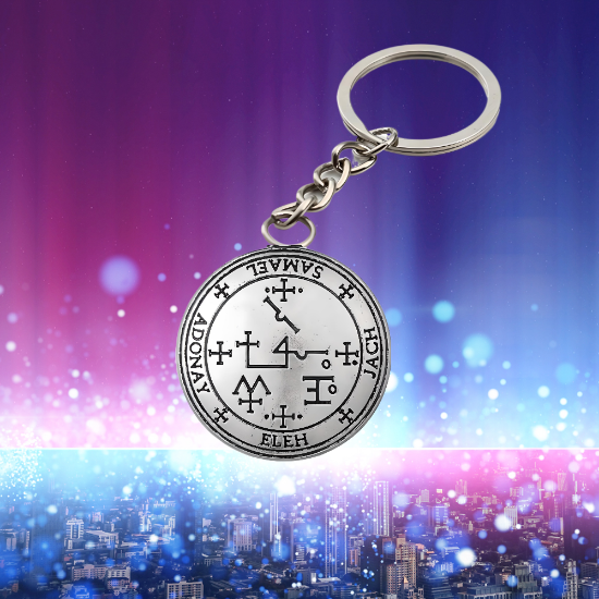 Imagen de 1 Llavero con 1 Dije Curado Intensionado de 1 Arcangel (Miguel o Gabriel o  Rafael, Etc.) 30x30mm en Alas de Angel 80x60 mm   Poderosisimo Talisman Protector En Collar + 9 ARCANGELES para Escoger X1-5