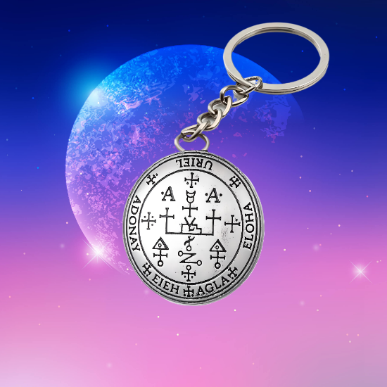 Imagen de 1 Llavero con 1 Dije Curado Intensionado de 1 Arcangel (Miguel o Gabriel o  Rafael, Etc.) 30x30mm en Alas de Angel 80x60 mm   Poderosisimo Talisman Protector En Collar + 9 ARCANGELES para Escoger X1-5