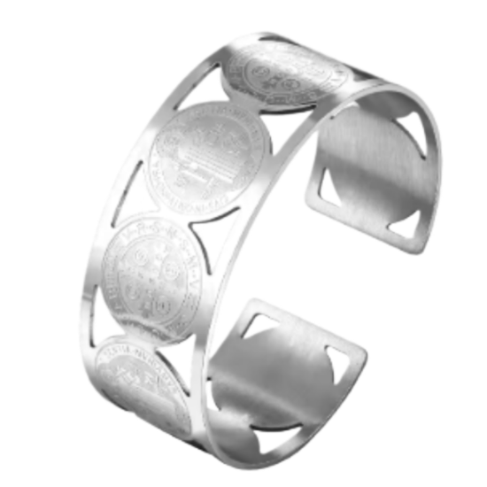 Imagen de Poderoso Talisman Amuleto de Protección Cruz de San Benito Brazalete o Dije o Anillo - x1-6