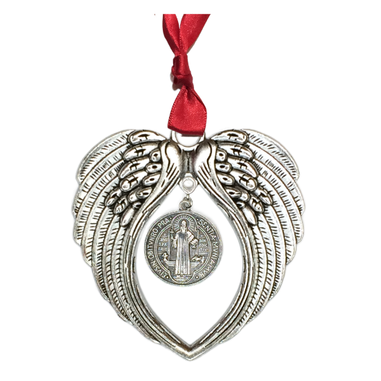 Imagen de Poderoso Talisman Amuleto de Protección INTENSIONADO de San Benito Collar o Llavero o Espanta Espiritus En Alas de Angel +4 Modelos A Escoger x1-6