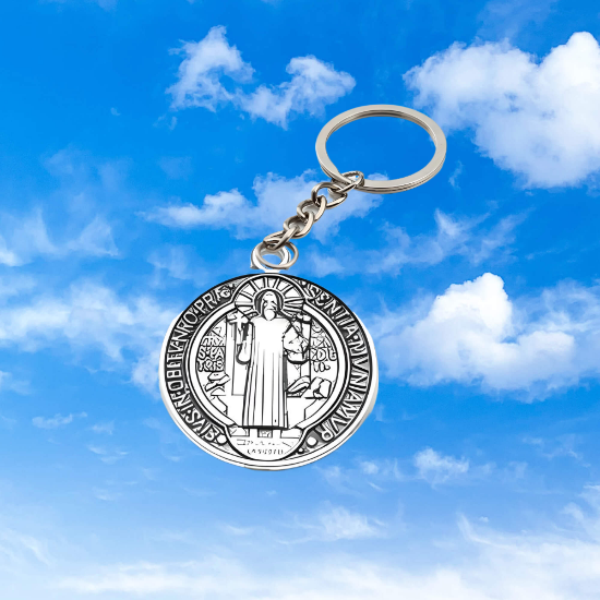 Imagen de Poderoso Talisman Amuleto de Protección INTENSIONADO de San Benito Collar o Llavero o Espanta Espiritus En Alas de Angel +4 Modelos A Escoger x1-6