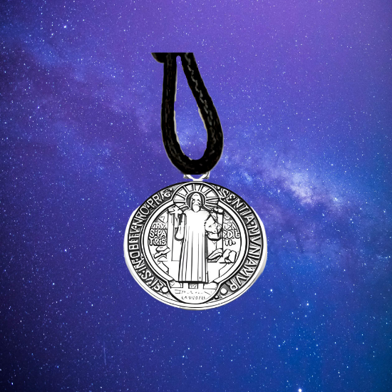 Imagen de Poderoso Talisman Amuleto de Protección INTENSIONADO de San Benito Collar o Llavero o Espanta Espiritus En Alas de Angel +4 Modelos A Escoger x1-6