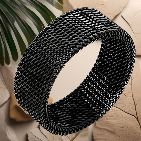 Imagen de 1 anillo Unisex acero inoxidable malla flexible ajustable al dedo -+ 3 colores y 7 tallas para escoger Alta Durabilidad x1-ani