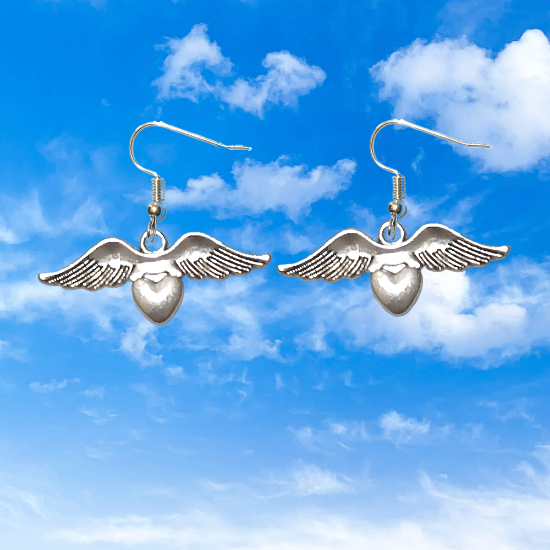 Imagen de Hermosas Alas de angel en 1 Par de Aretes+ de 10 Modelos para Escoger x1-7