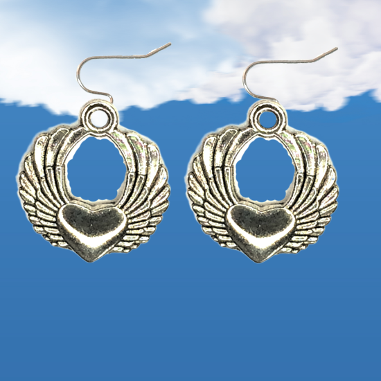 Imagen de Hermosas Alas de angel en 1 Par de Aretes+ de 10 Modelos para Escoger x1-7