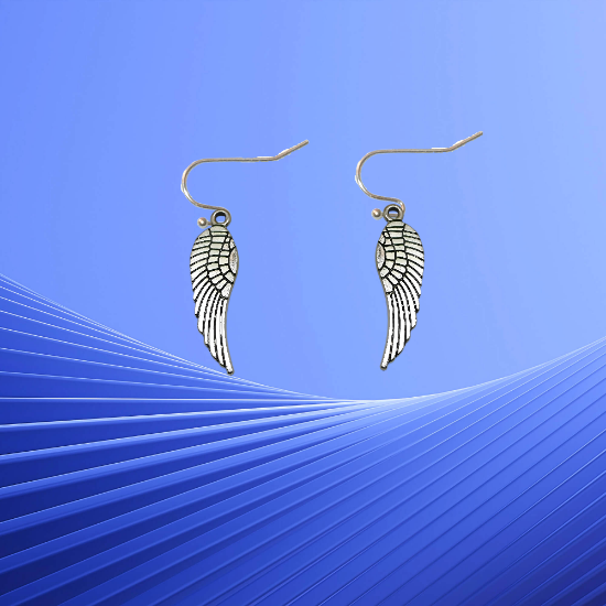Imagen de Hermosas Alas de angel en 1 Par de Aretes+ de 10 Modelos para Escoger x1-7