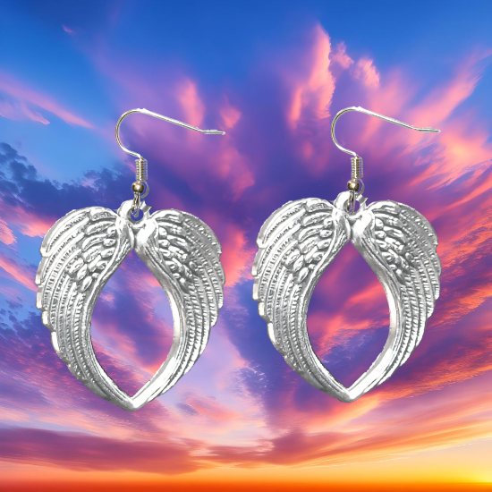 Imagen de Hermosas Alas de angel en 1 Par de Aretes+ de 10 Modelos para Escoger x1-7