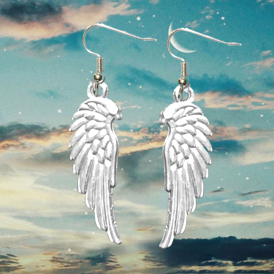 Imagen de Hermosas Alas de angel en 1 Par de Aretes+ de 10 Modelos para Escoger x1-7