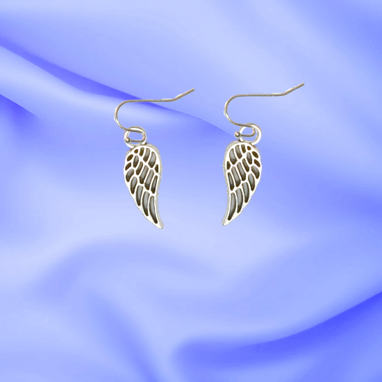 Imagen de Hermosas Alas de angel en 1 Par de Aretes+ de 10 Modelos para Escoger x1-7