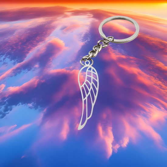Imagen de 1 Llavero con 1 Dije de Alas de Angel + de 10 Modelos para Escoger  x1-7