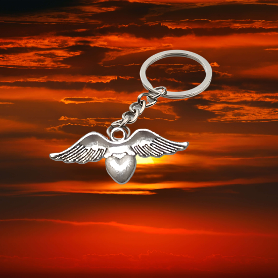 Imagen de 1 Llavero con 1 Dije de Alas de Angel + de 10 Modelos para Escoger  x1-7