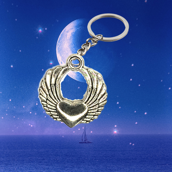 Imagen de 1 Llavero con 1 Dije de Alas de Angel + de 10 Modelos para Escoger  x1-7